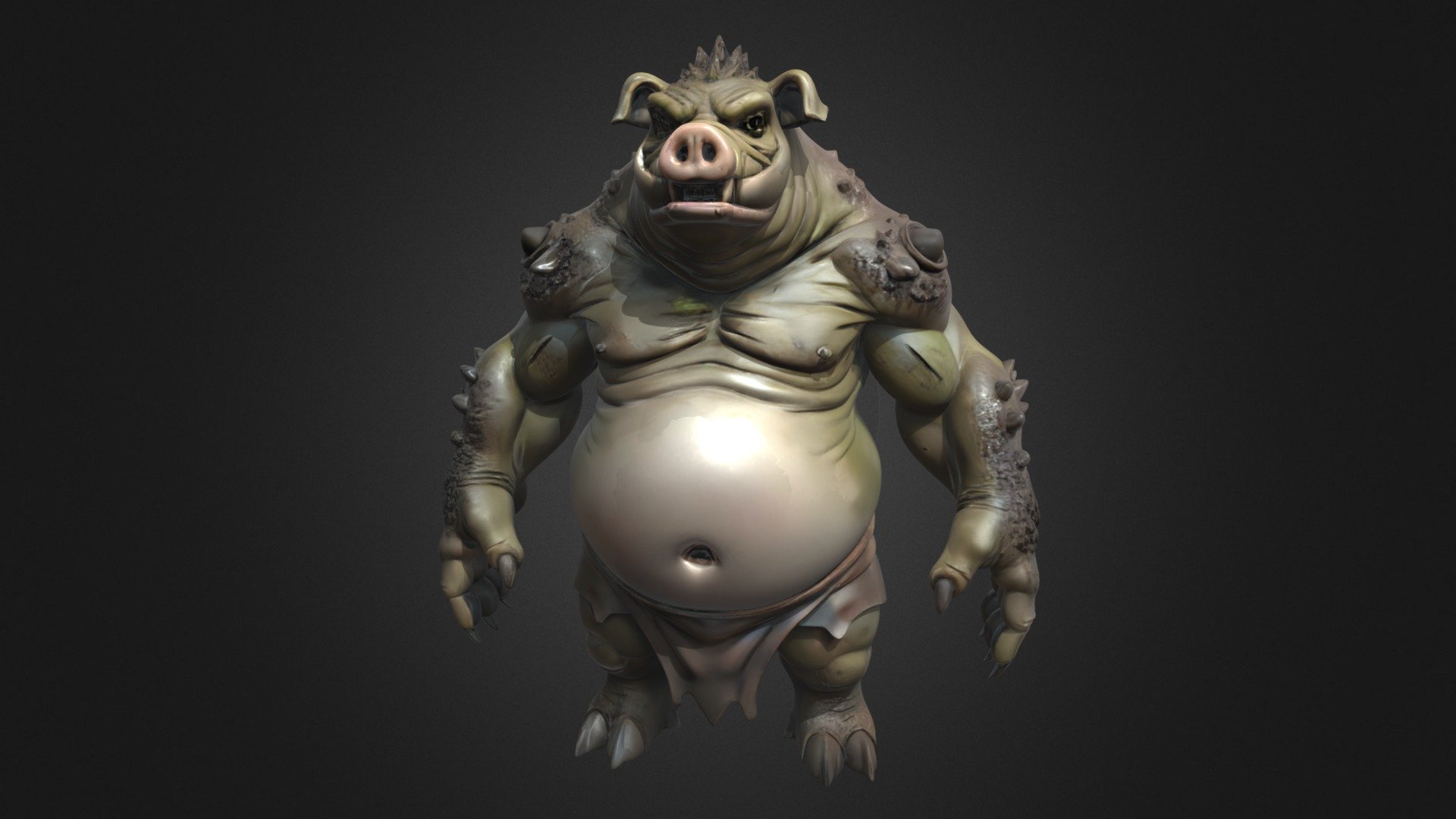 Pig Monster - 3D model by Korvana Studio (@korvanastudio) [944ed3e ...