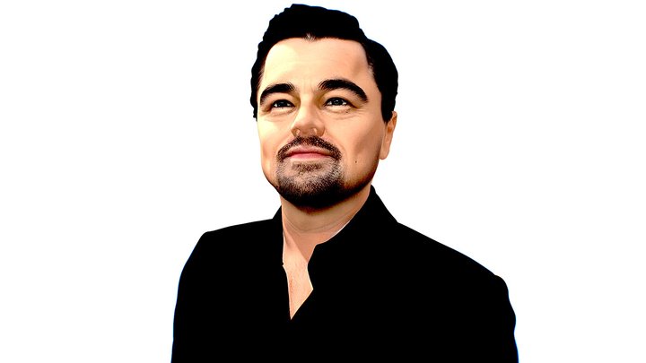 Portrait of Leonardo Dicaprio actor