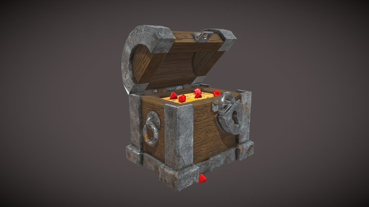 Treasure Chest 3D Model