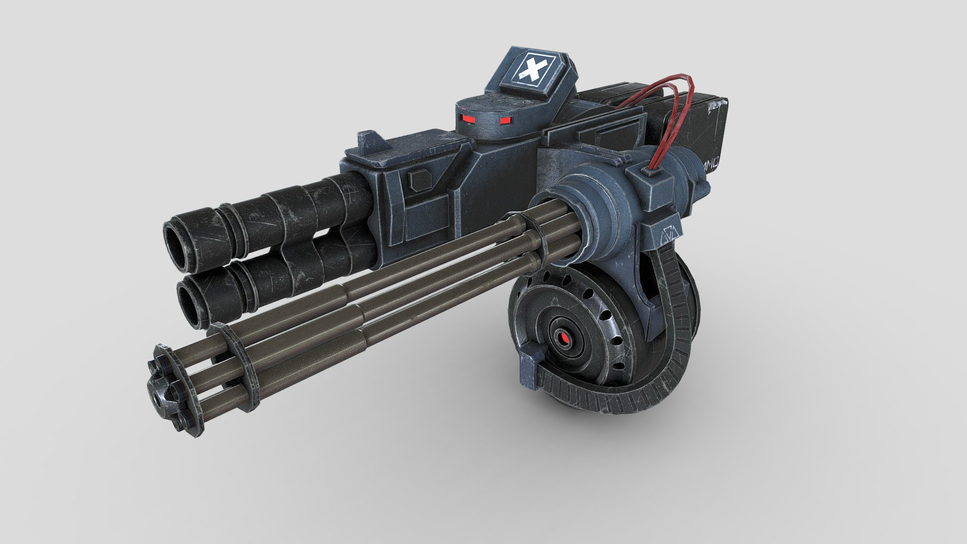 Minigun - Download Free 3D model by dkmdkm222 [9450a2a] - Sketchfab