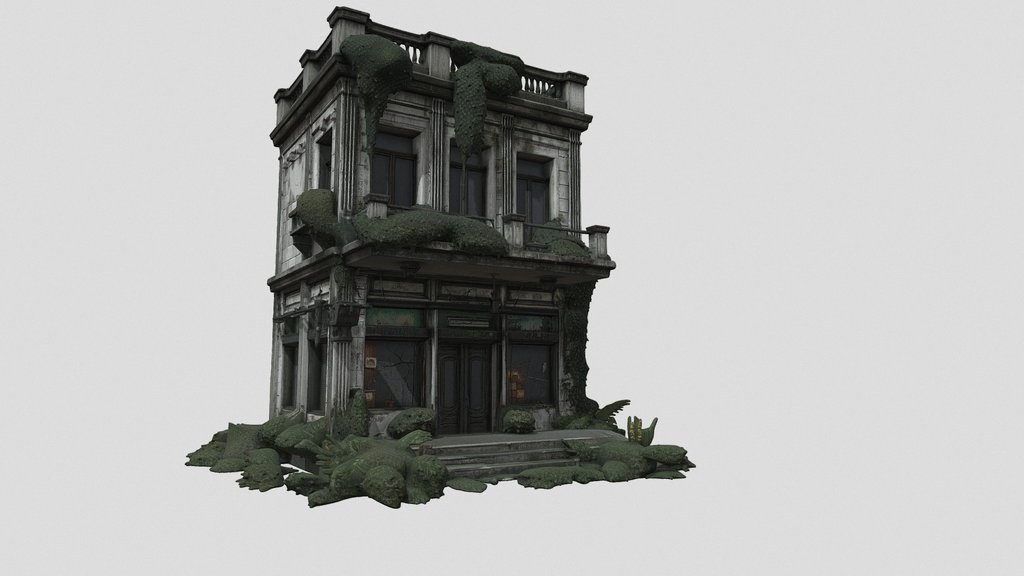 abandoned+building+3d+model
