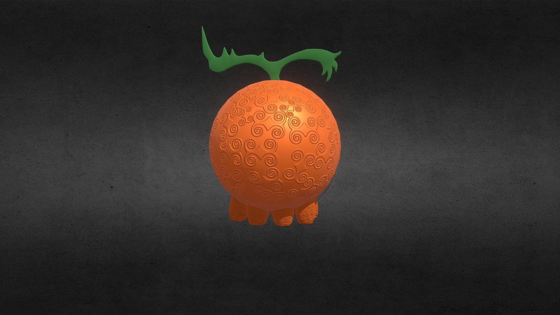 Jiki Jiki no Mi One Piece Devil Fruit 3D model 3D printable