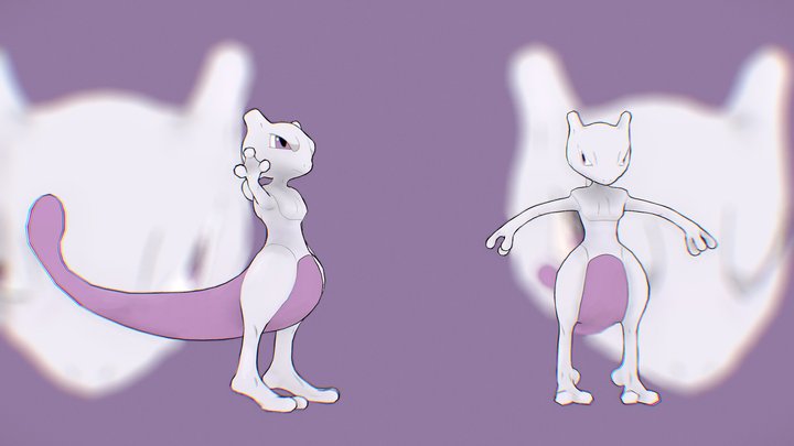 Mewtwo – Free 3D Model STL