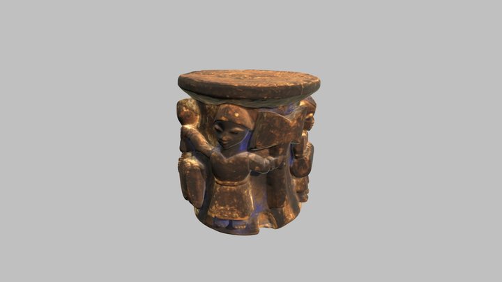 Yoruba Stool 3D Model