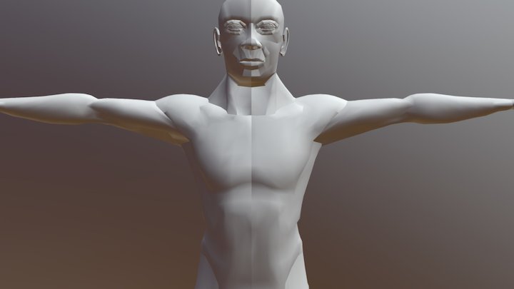 Male Finished Base 3D Model