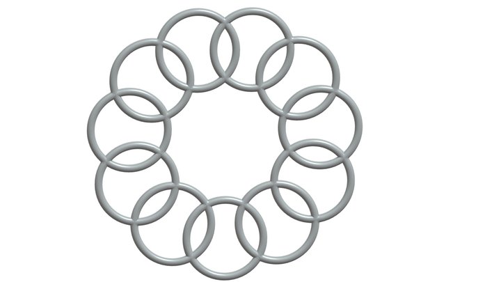 Circles 3D Model
