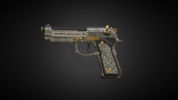 Dual Berettas 3D Model