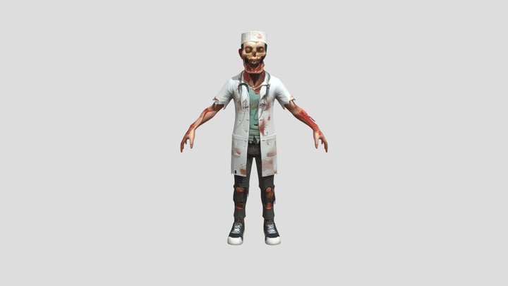 Medic undead | Zombie medic 3D Model