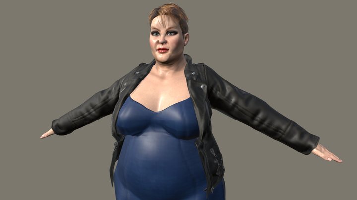 Party Woman 3D Model