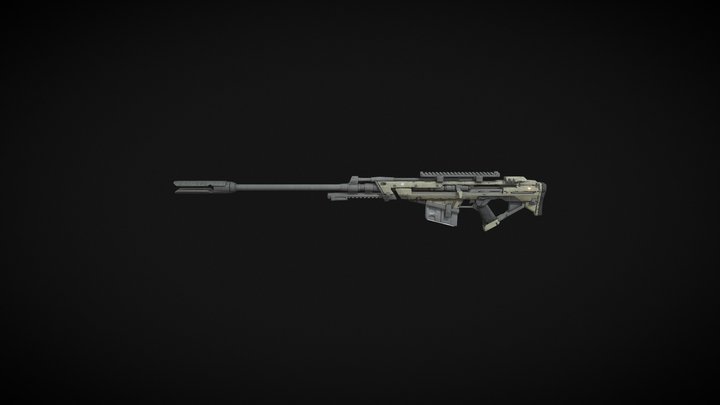 Sniper Rifle 3D Model