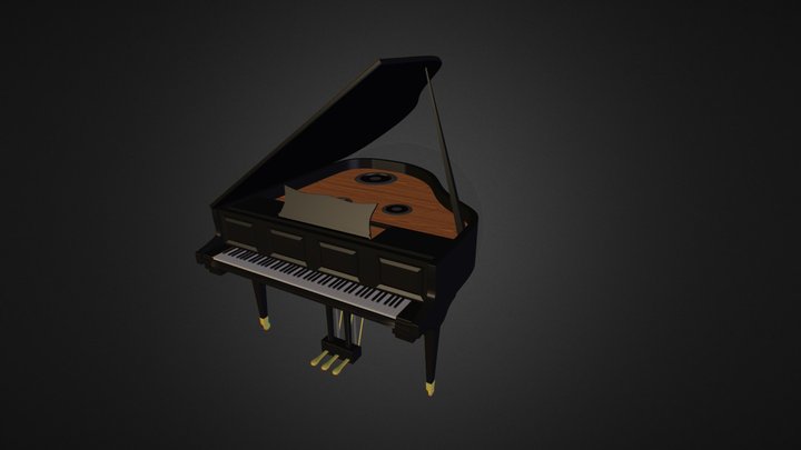 Grand Piano 3D Model