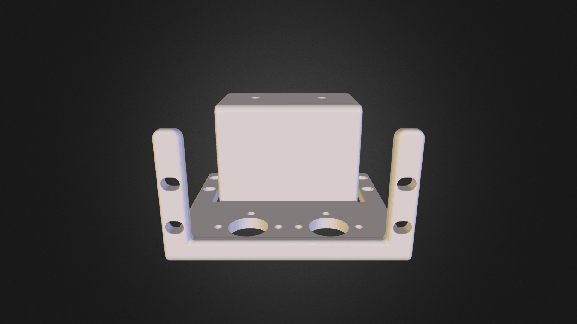 Plastic Pan&Tilt Servo Bracket 3D model by 3dindustries [945a1f9] Sketchfab