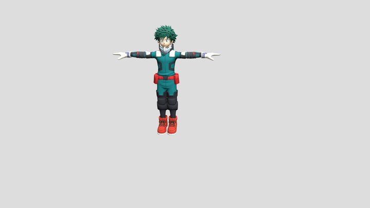Izuku Midoriya (Hero Costume) 3D Model