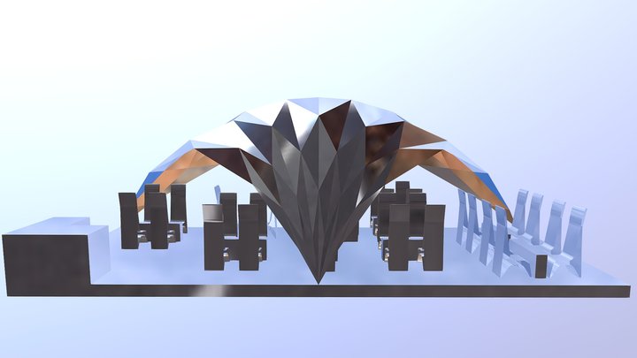 Layout 2 Without Chain Link 3D Model