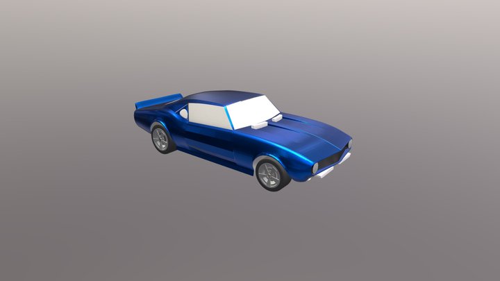 Lowpoly Chevrolet Camaro SS 3D Model