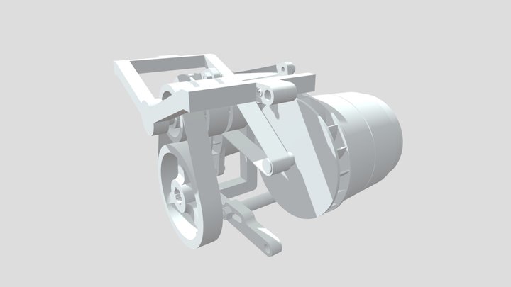 Montagem para trator 3D Model