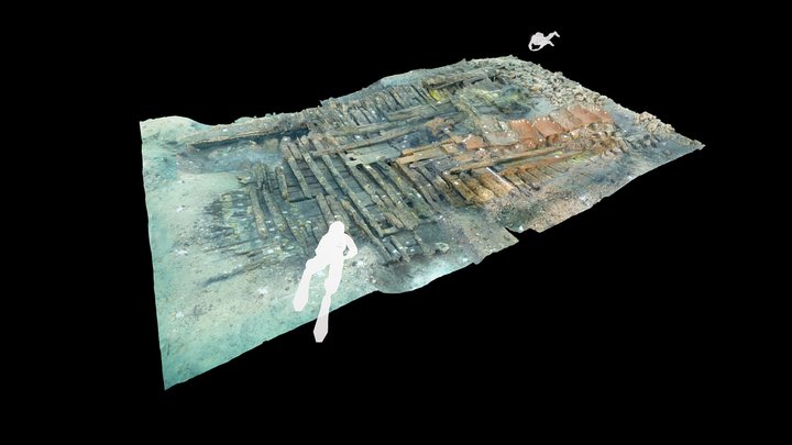 The Gnalic Shipwreck 1583, Croatia. 3D Model