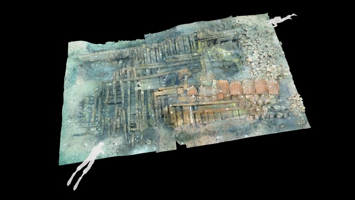 The Gnalic Shipwreck 1583, Croatia. 3D Model
