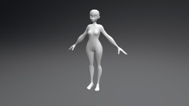 Human Female Basemesh V 3.4 3D Model