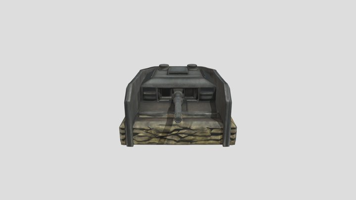 Bunker Defense Station 3D Model