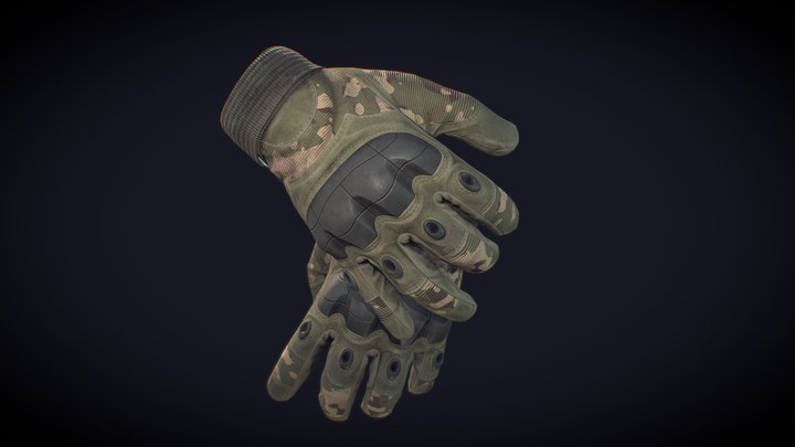 Tactical Glove 3D Model