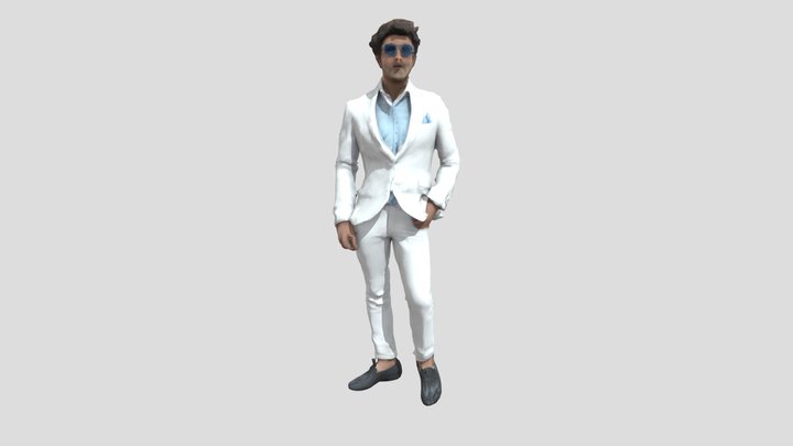 white suit man 3D Model