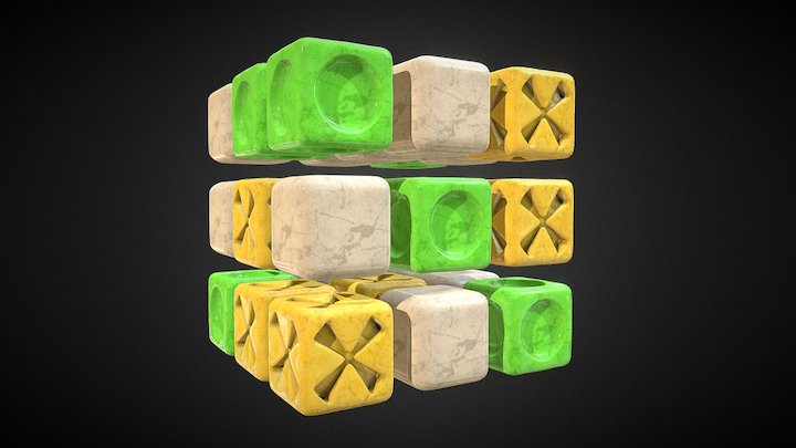 Xobox  cube 3x3x3 3D Model