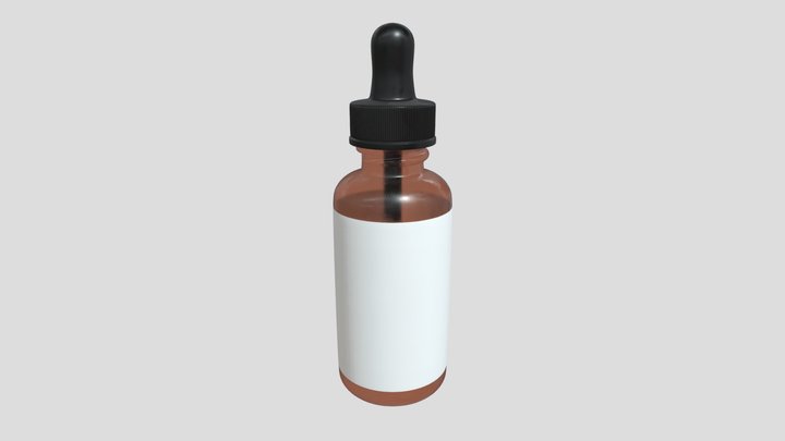 Serum bottle 3D Model
