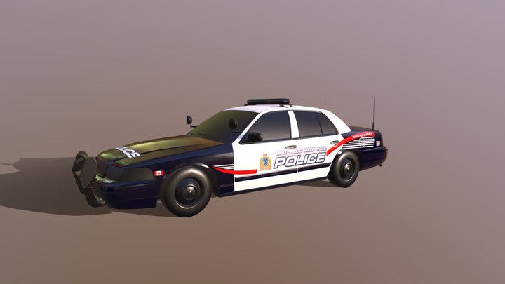 PoliceCarCruiser 3D Model