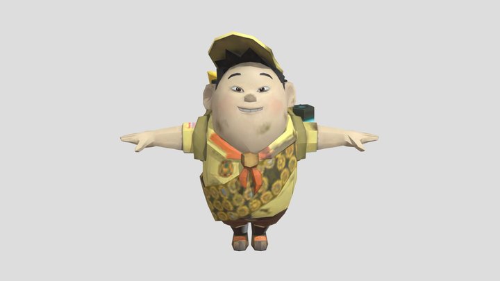 Russell Wii with Battle Texture – Modello 3D gratuito STL