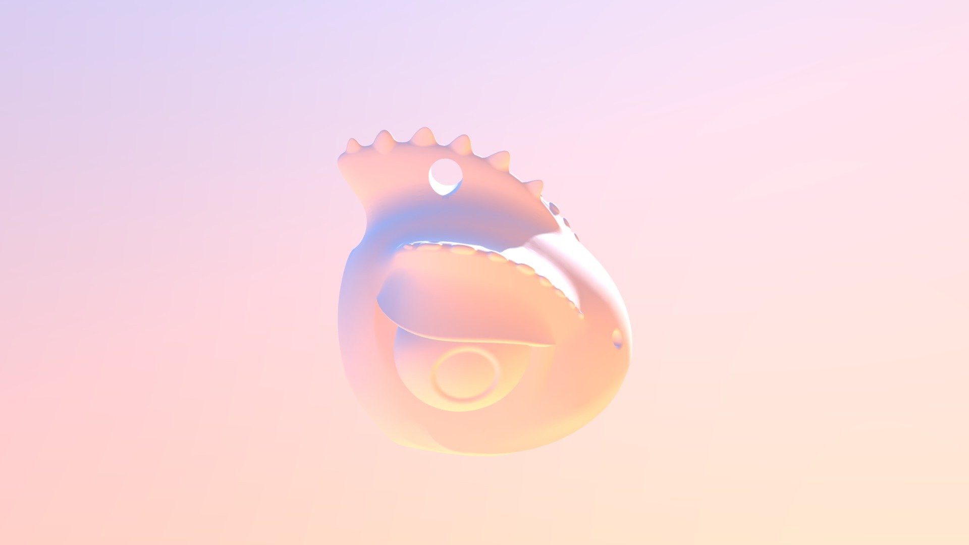 Cameleon Head Keychain