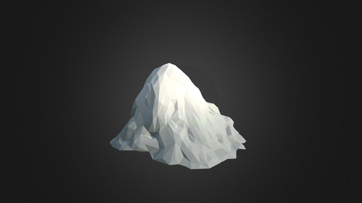 Low Poly mountain 3D Model