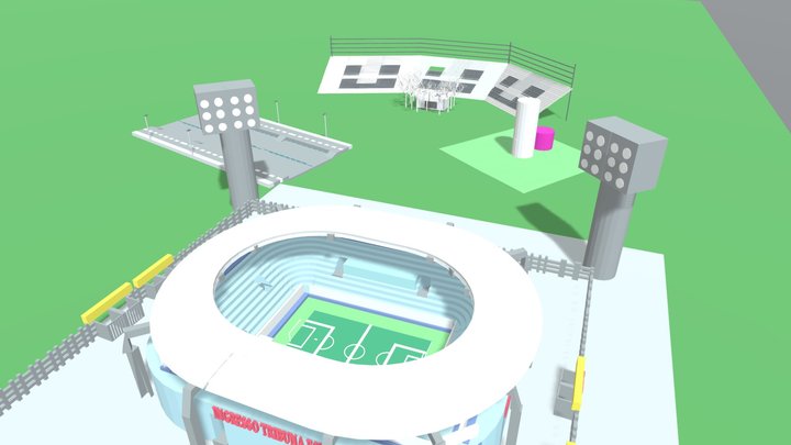 PRJ - Stadio e Arena 3D Model
