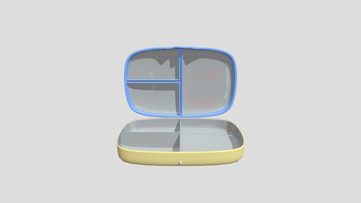 Bento Box Sketch V1 Open 3D Model