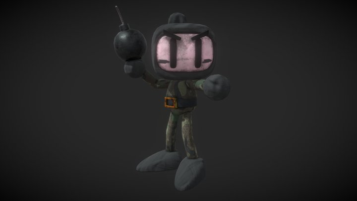 Military Bomberman 3D Model
