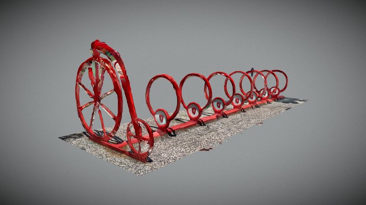 Soporte bicicletas 3D Model