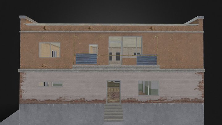 PUBG Mobile Erangle House 3D Model