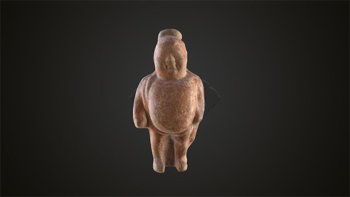 38 - Jug in the form of a bellied man 3D Model