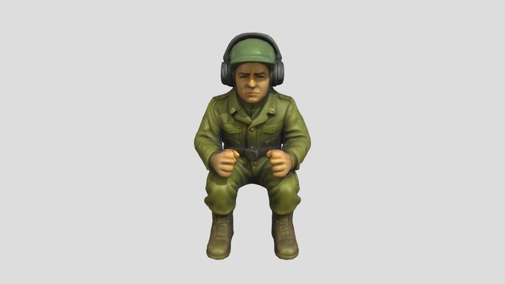 M-10 Tank Commander 3D Model