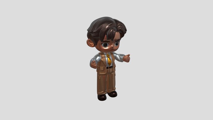 0326送礼物男 3D Model