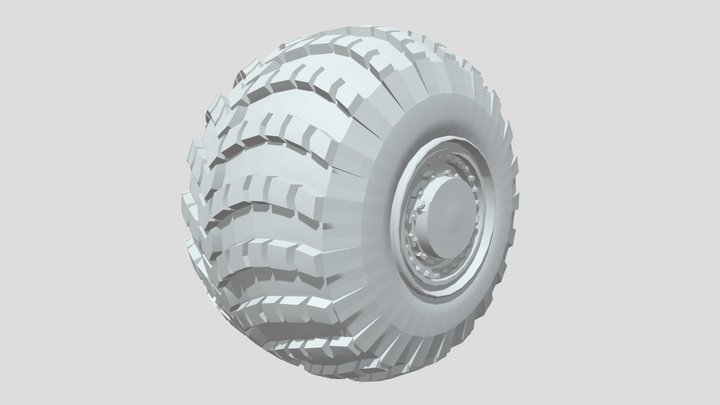Heavy duty tire 3D Model