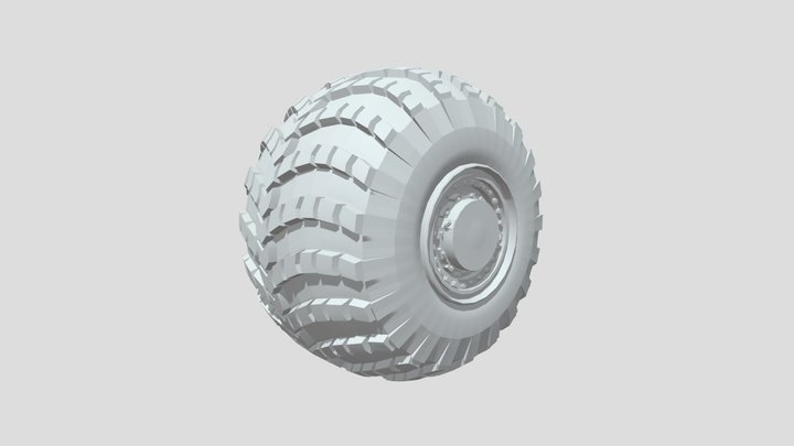 Heavy duty tire 3D Model