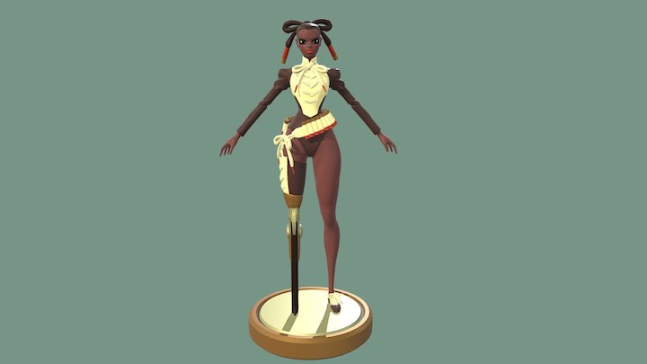 Peg Leg Bessie 3D Model