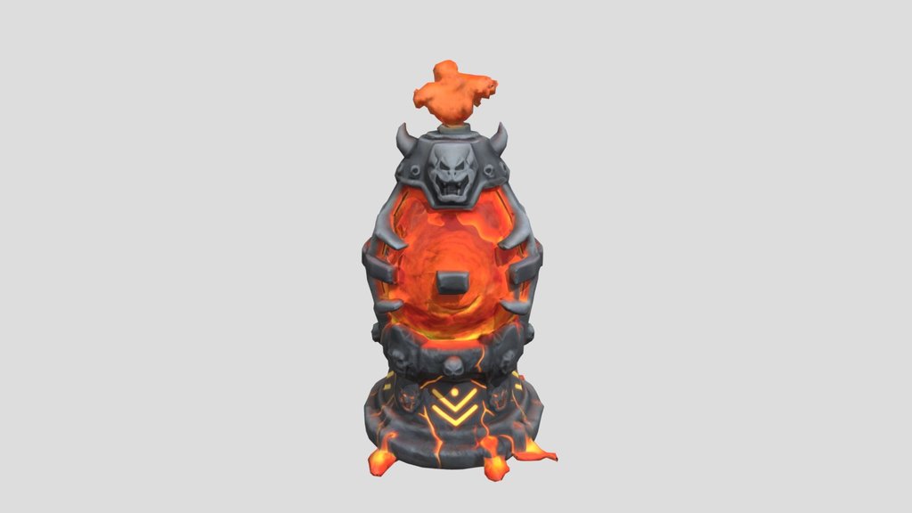 Bowser Trophy made with Meshy AI