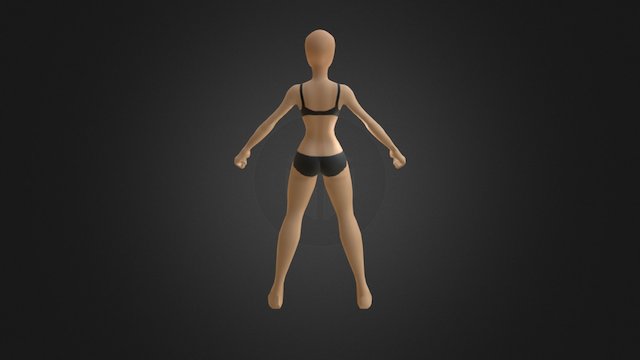 Fake AQ3D female base 3D Model