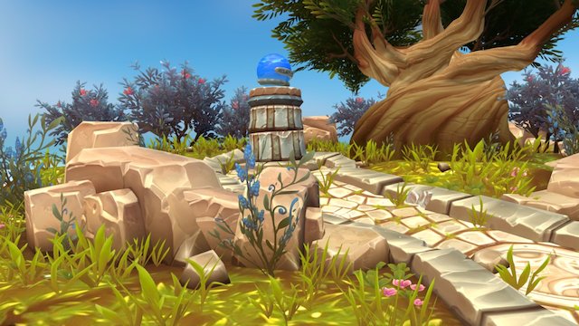 World of Warcraft Azsuna Diorama 3D Model