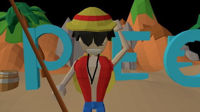 ONE PIECE LOWPOLY 3D Model