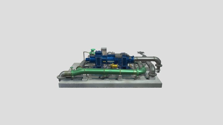 Industrial Pumping System 3D Model