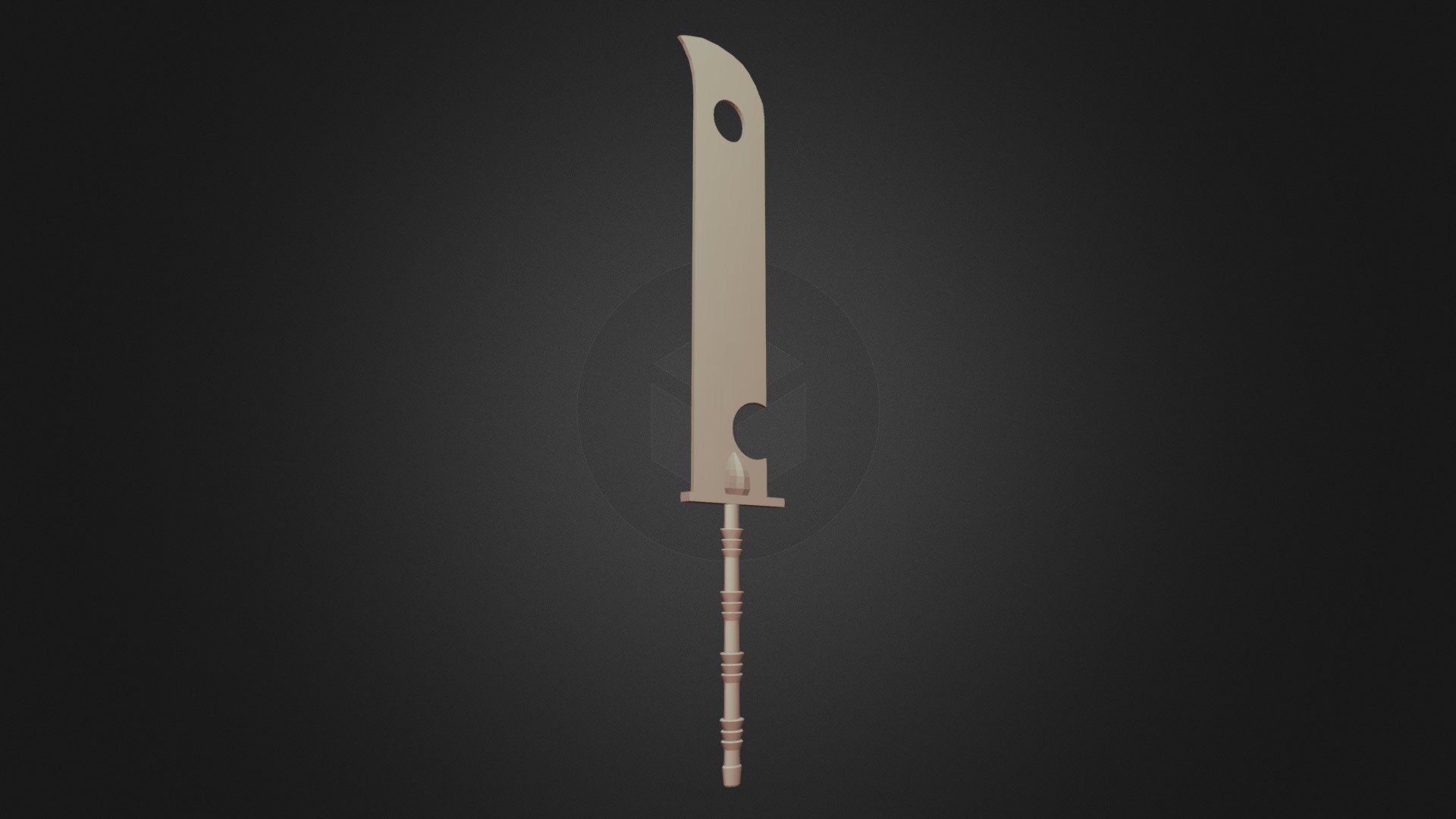 Zabuza Sword — Sketchfab embed 3D viewer