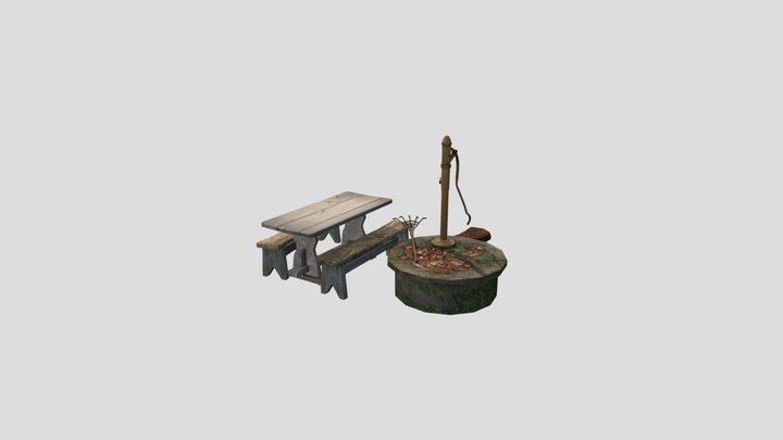 Grandma's house - Texture 2 More detailed props 3D Model